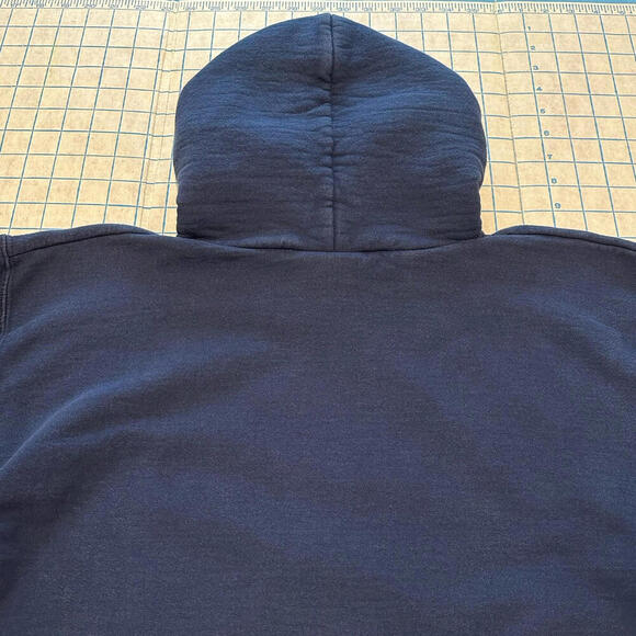 Thrasher Magazine Flames Navy Blue Pullover Hoodie Sweatshirt Men’s Small - Picture 13 of 15